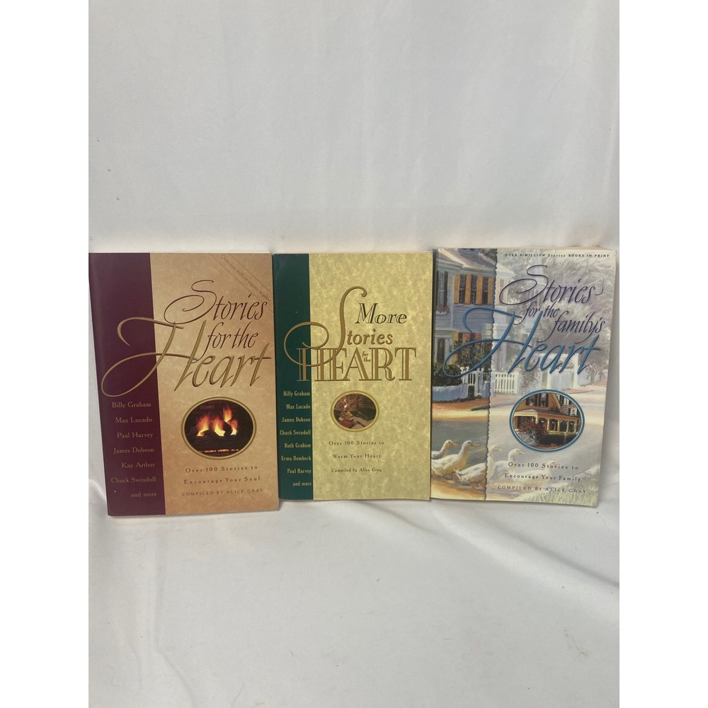 Stories for the Heart Book Lot of 3 | Inspirational Christian Short Stories